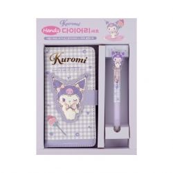 Kuromi Handy Diary Ball pen Set