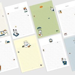 CCOMANG Letter Papers Pad, Set of 4