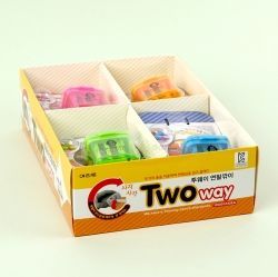 Two way Pencil Sharpner, Set of 12