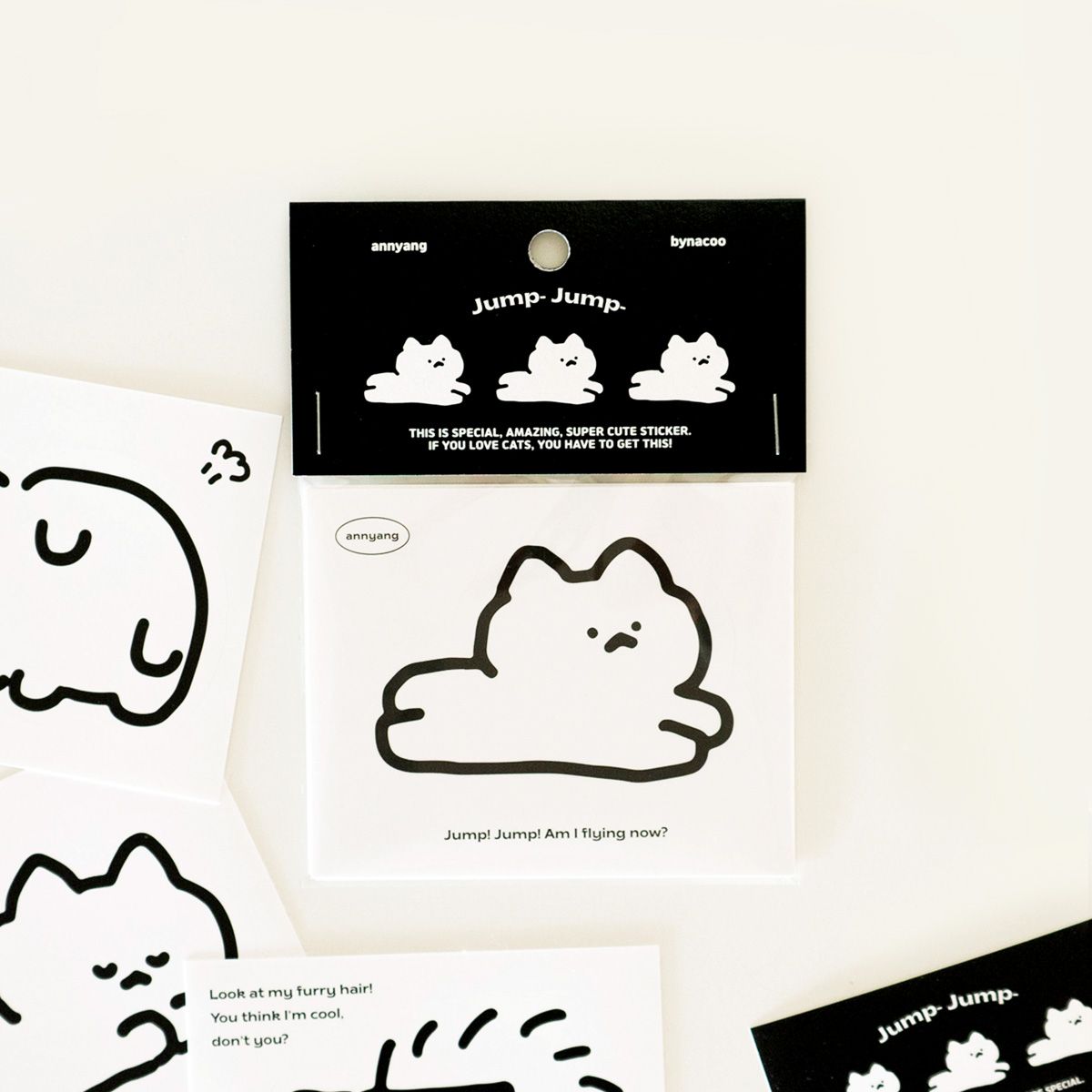 Annyang Jump Removal Sticker Set