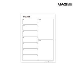 MAGBOARD Schedule Board - Weekly Planner