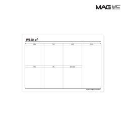 MAGBOARD Schedule Board - Weekly Planner