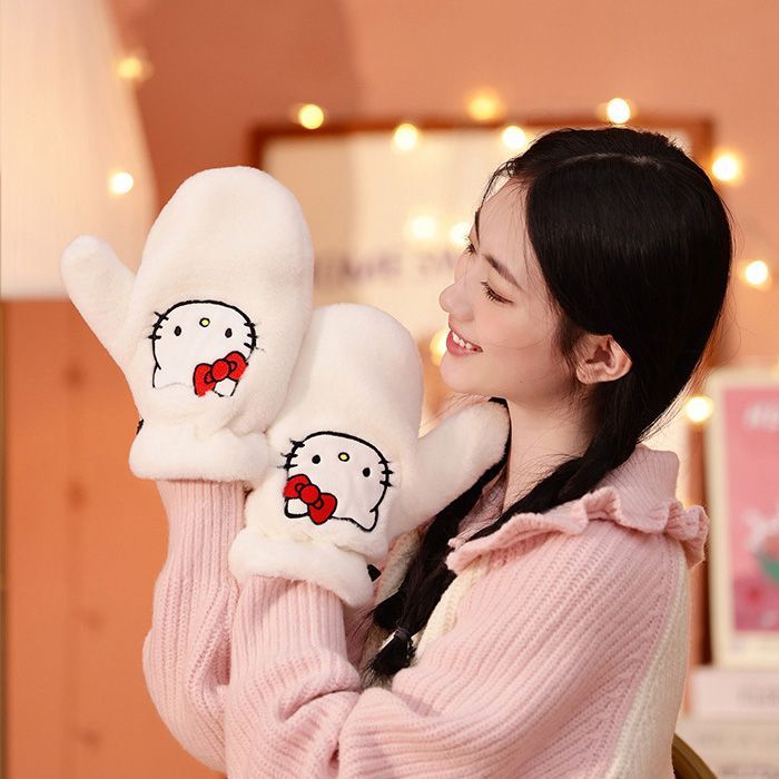 Hello kitty mittens