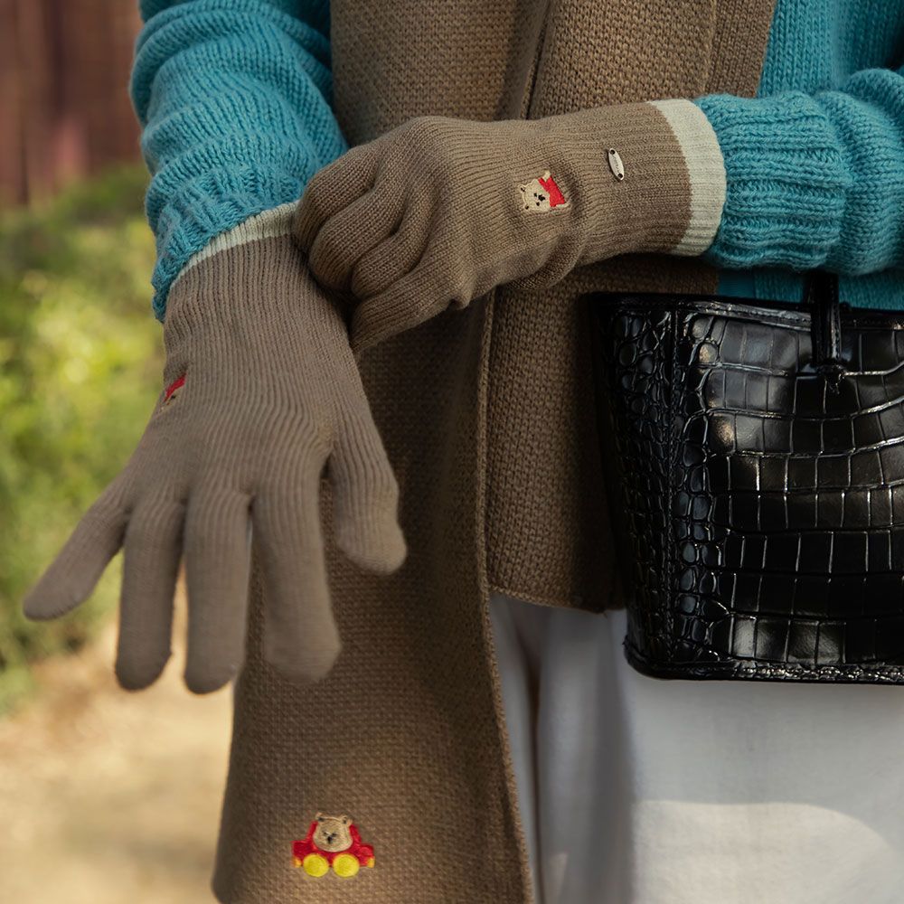 My Buddy Embroidery Wool Gloves 01 Donggu