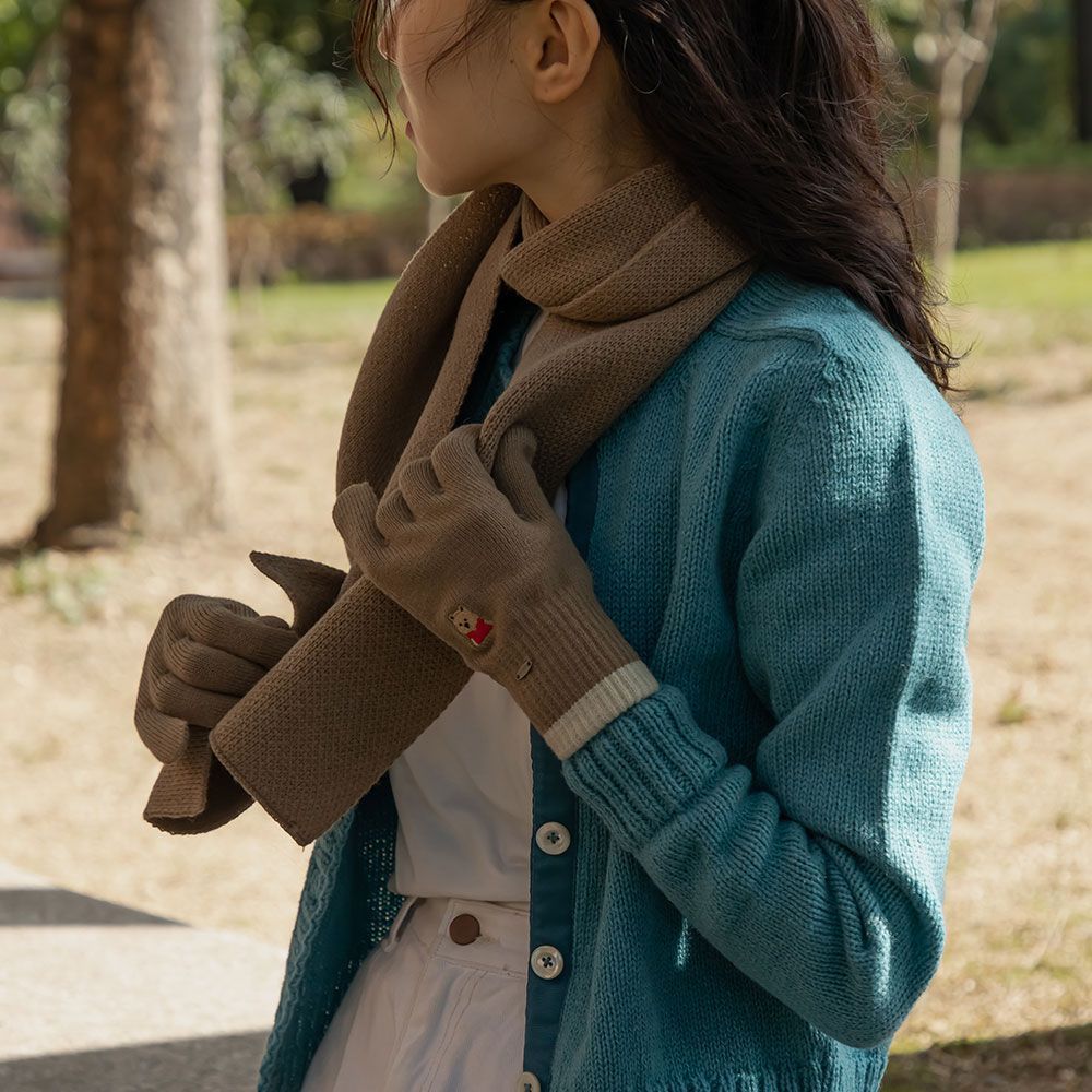 My Buddy Embroidery Wool Muffler 01 Donggu 