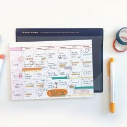 Monthly Desk Pad A5, Undated 