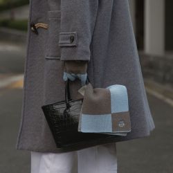 Daily Embroidery Wool Muffler 01 Stamp Cat 