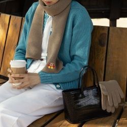 My Buddy Embroidery Wool Muffler 01 Donggu 