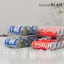 Refrigerator Organizing Two-Tier Can Dispenser S-