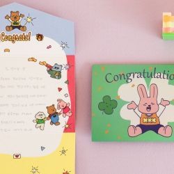 My Buddy Hologram Folding Card 