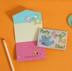 Jelly Bear Hologram Folding Card 