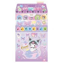 Sanrio Decorating a diary compliment sticker Kuromi