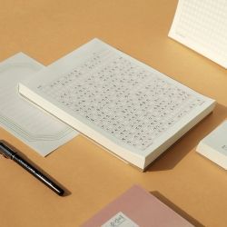 Manuscript Paper Notebook, for Essay Grid Note 