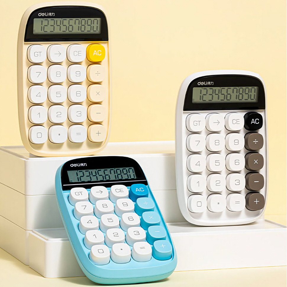 Deli Pastel Keyboard Calculator 