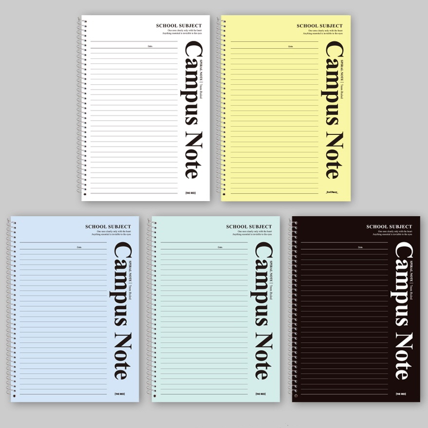 6000 원링노트 캠퍼스-A 색상랜덤 (5개 1세트) 