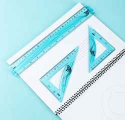 Pastel Flexible Ruler Set ,4pcs