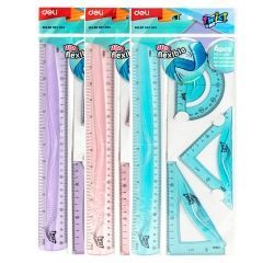 Pastel Flexible Ruler Set ,4pcs