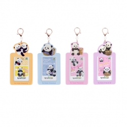 Hello Panda Story Photo Card Case Keyring, Random