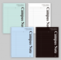 10000 Ring Note Campus-A Random Color, Set of 5pcs