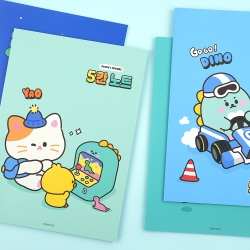 Pocket Friends 5-compart Note Blue Random, Set of 8pcs