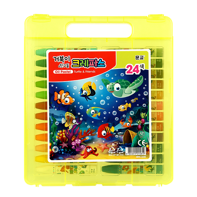 Turtle and Friends 24 Color Crayon