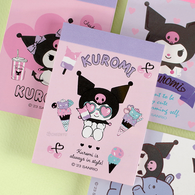 Sanrio Love it Handy Memopad, Set of 24pcs - Kuromi