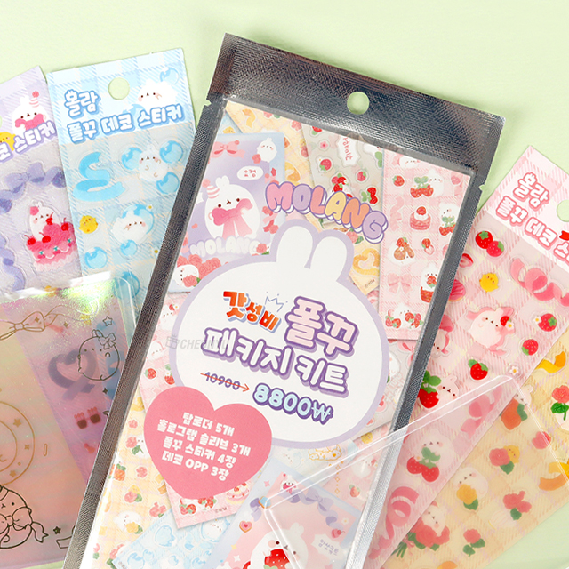 Molang Photocard Deco Package Kit