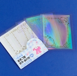 Molang Hologram Photocard Sleeve,Random