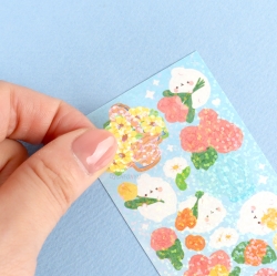 Molang Polaroid decoration sticker, Set of 50 sheets