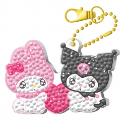 My Melody and Kuromi Jewel Crossing Keyring Kit