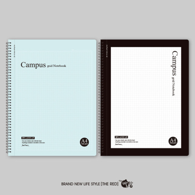 A4 Grid Note Campus, Random Color