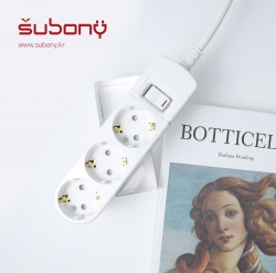 Integrated Switch Multi-Tab 3 Outlet 1M