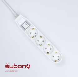 Integrated Switch Multi-Tab 4 Outlet 3M