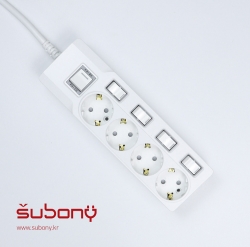 Individual Switch Multi-Tab 4 Outlet 3M