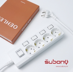 Individual Switch Multi-Tab 4 Outlet 3M