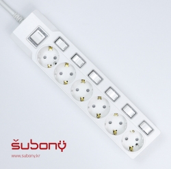 Individual Switch Multi-Tab 6 Outlet 3M