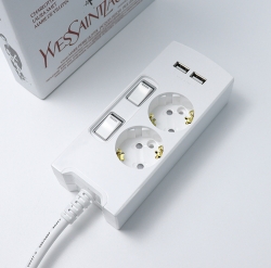 USB Individual Multi-Tab 2 Outlet 1M