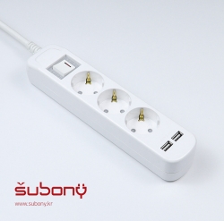 USB Integration Multi-Tab 3 Outlet 1M