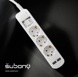 USB Integration Multi-Tab 3 Outlet 1M