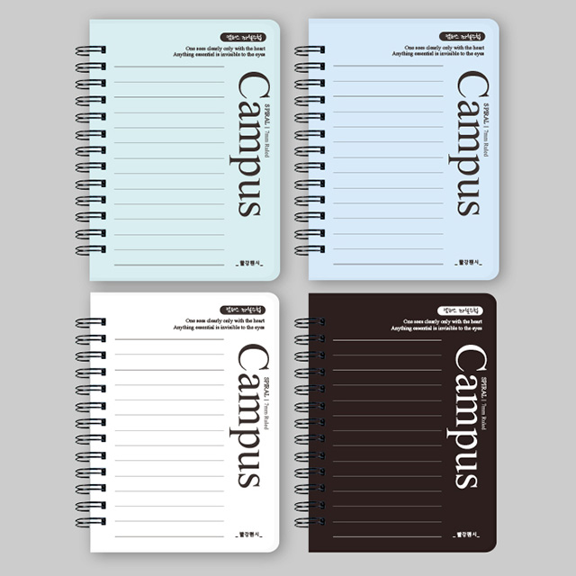 PP 좌철수첩 캠퍼스 (색상랜덤)