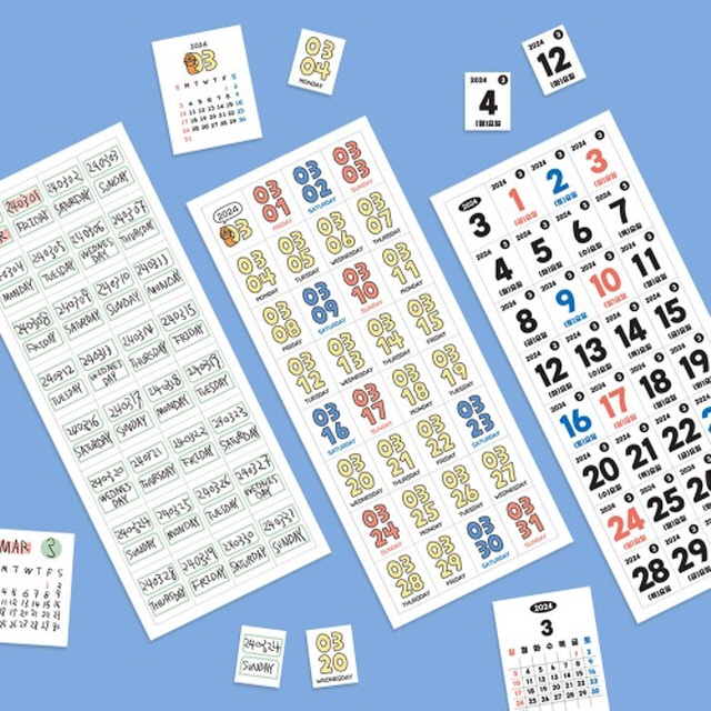 Everyday Calendar Sticker Set