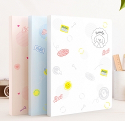 Pastel Character Clear File A4 40pcs,Random