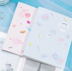 Pastel Character Clear File A4 40pcs,Random