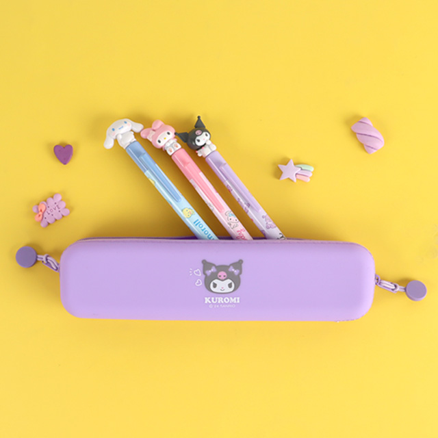 Sanrio characters Silicone pencil case_ Kuromi 