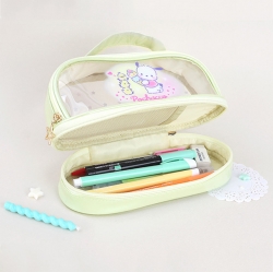 Pochaco Icecream Transparent 2-tier Pouch_S(Yellow)