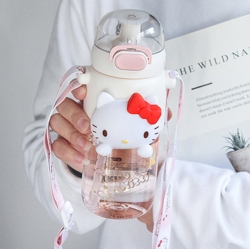 Sanrio Characters Hello Kitty Big face Tritan Water Bottle 600ml