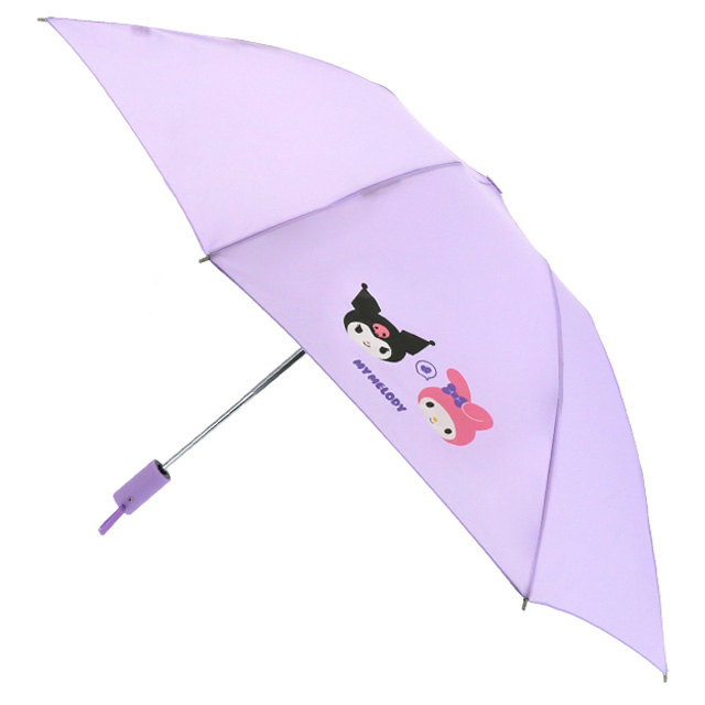 Sanrio Compact Reverse Umbrella Kuromi and My Melody, 55cm