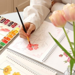 Birth Flower Coloring Book