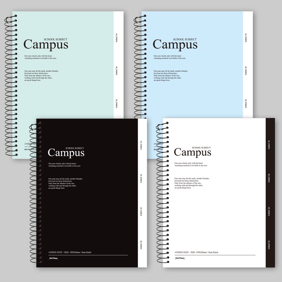 Hard Cover Note Campus, Random Color