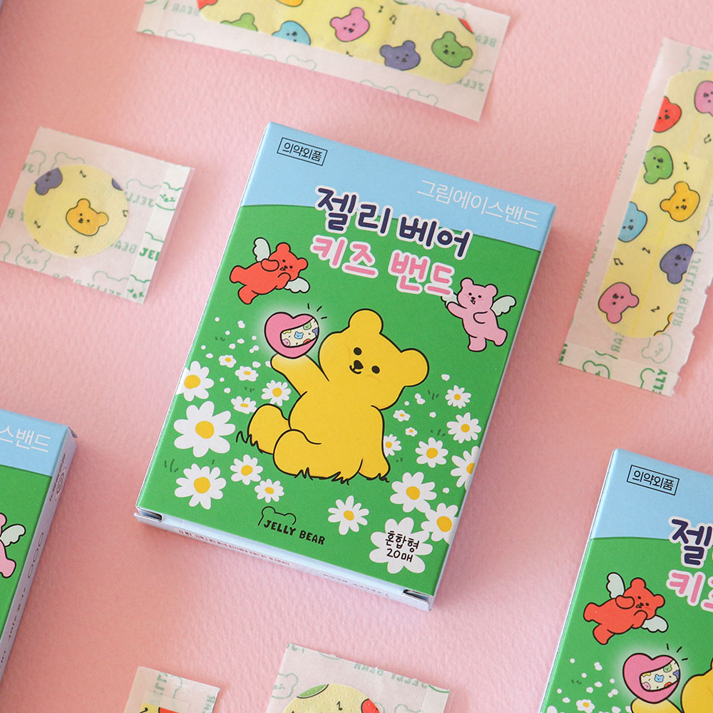 젤리 베어 키즈 밴드 1P (혼합형 20매)